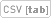 Icon: Descargar tablas en formato CSV separados por tabuladores