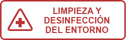 Limpieza y desinfección del entorno