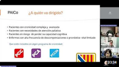 Imatge sessió Plan de Atención Individual Compartido (PAICo)