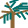 Icono de las plagas de las palmeras.