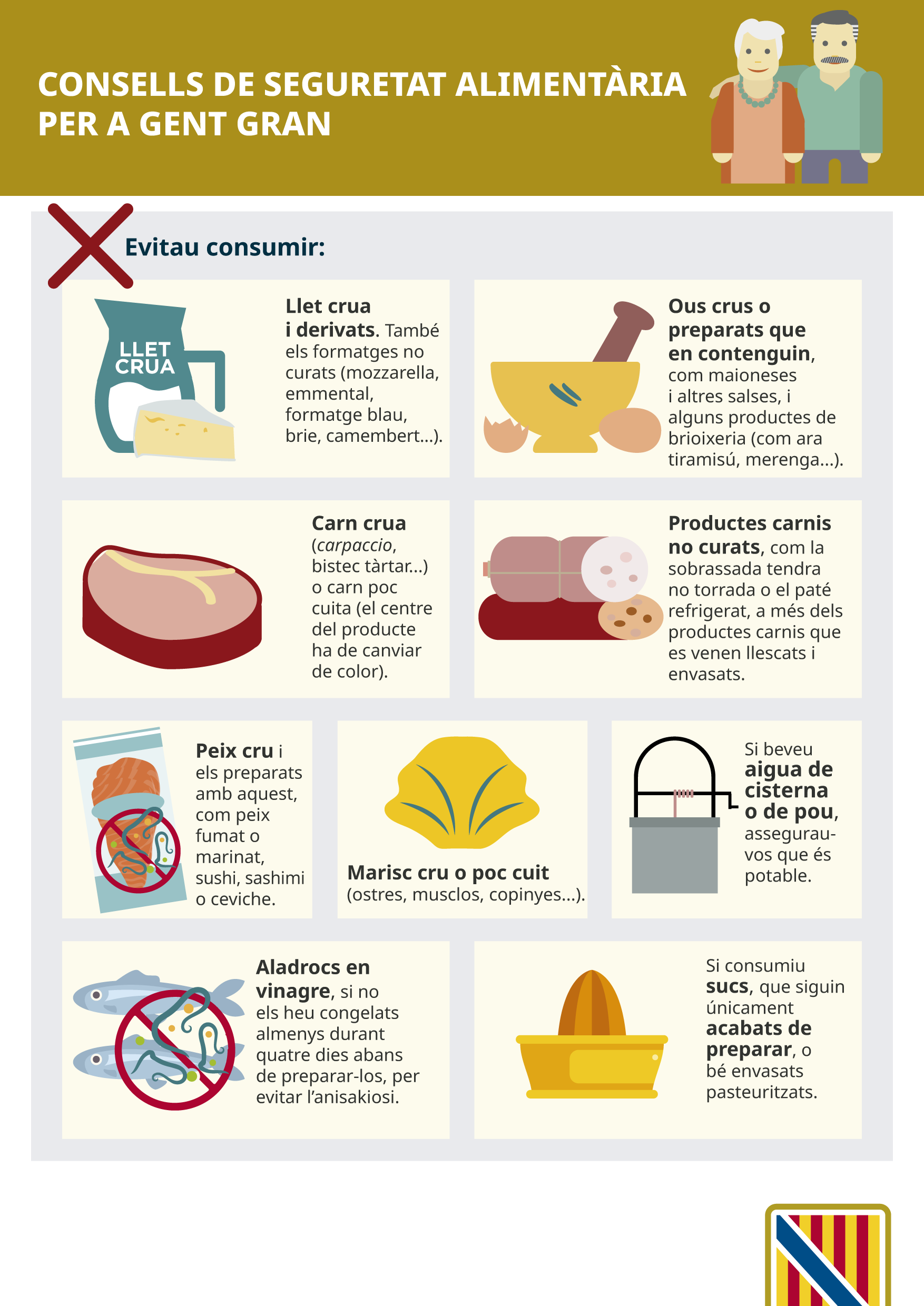 Imatge Consells de seguretat aliment&agrave;ria per a gent gran