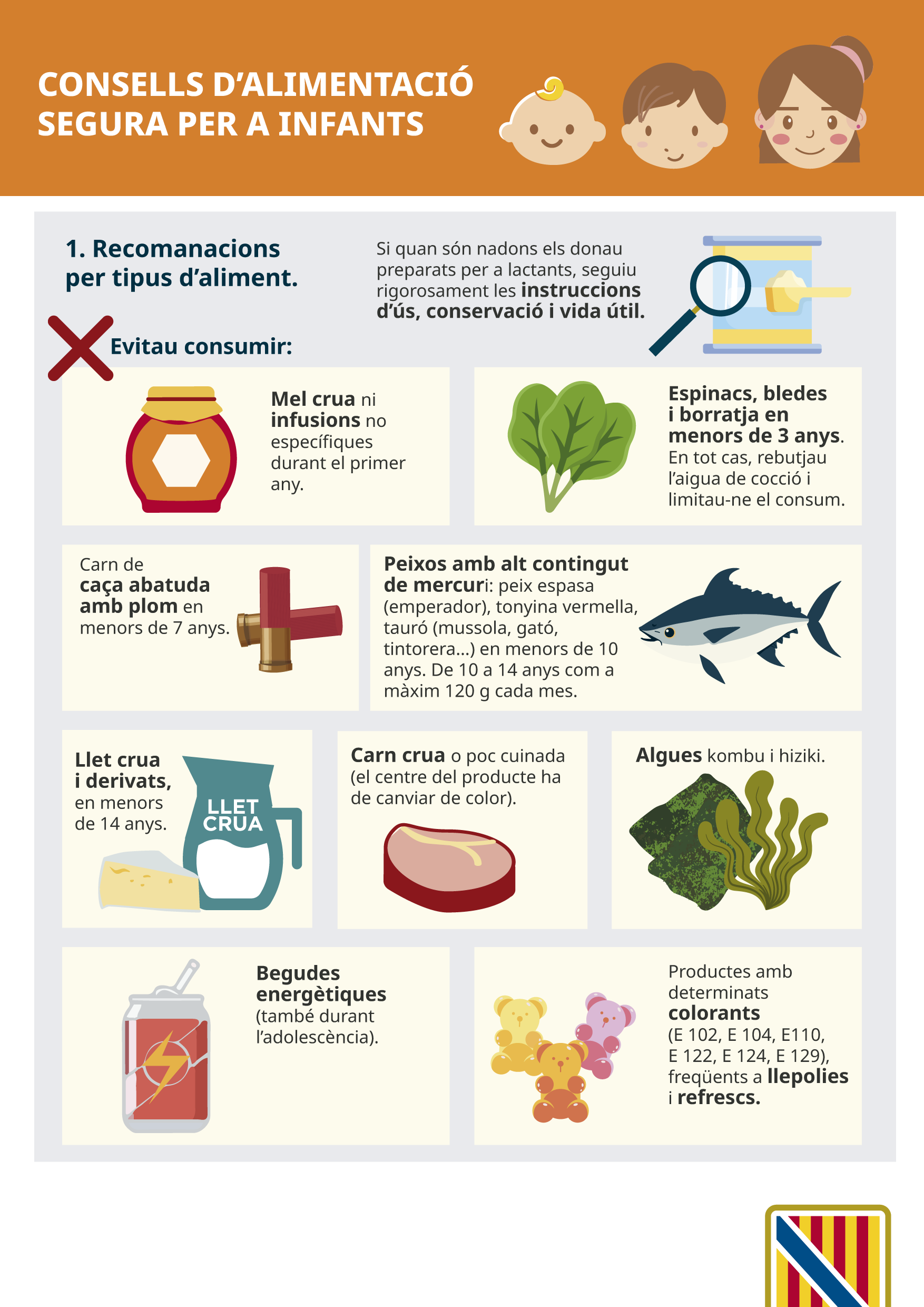Imatge Consells d'alimentaci&oacute; segura per a infants