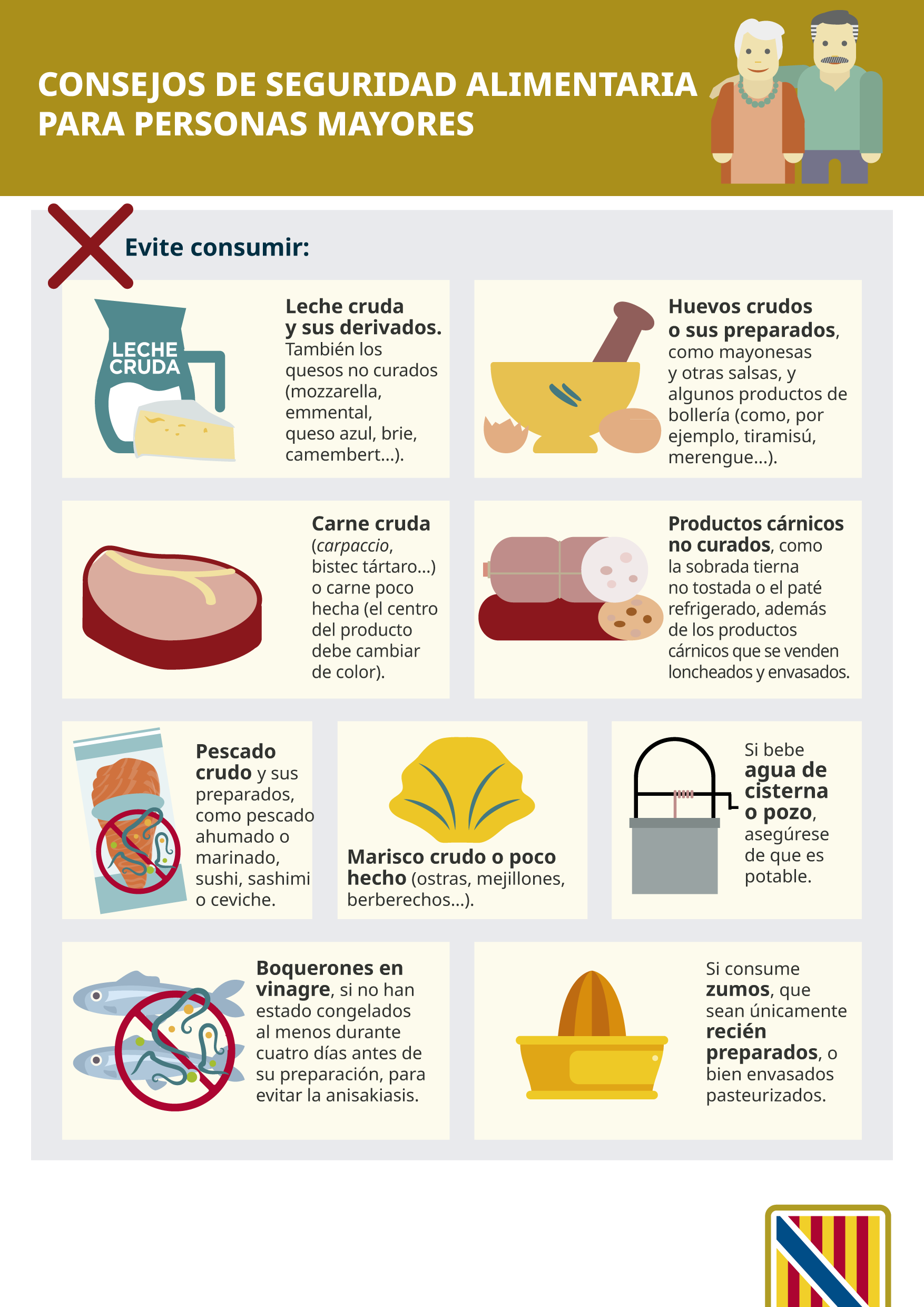 Imatge Consells de seguretat aliment&agrave;ria per a gent gran