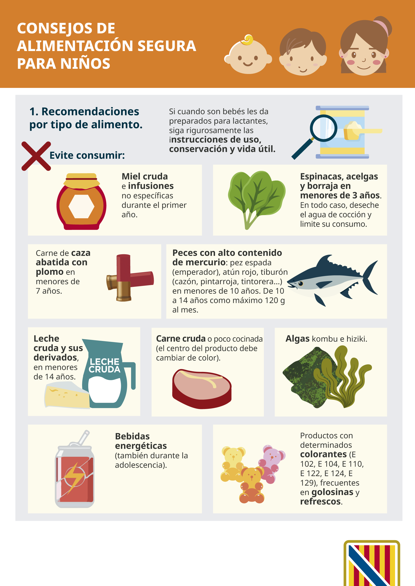 Imatge Consells d'alimentaci&oacute; segura per a infants