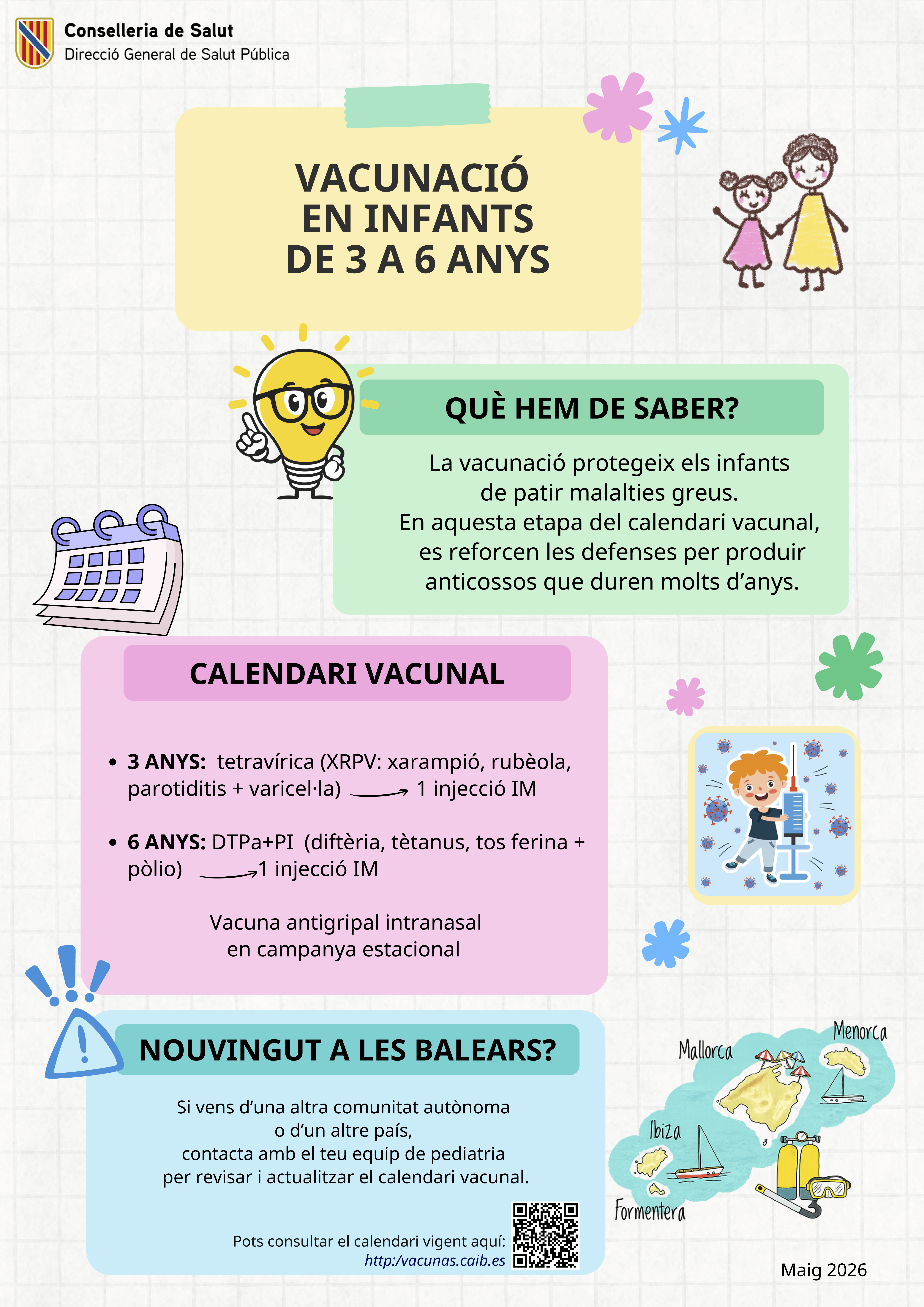 Imatge Calendari Vacunaci&oacute; en nen de 3-6 anys