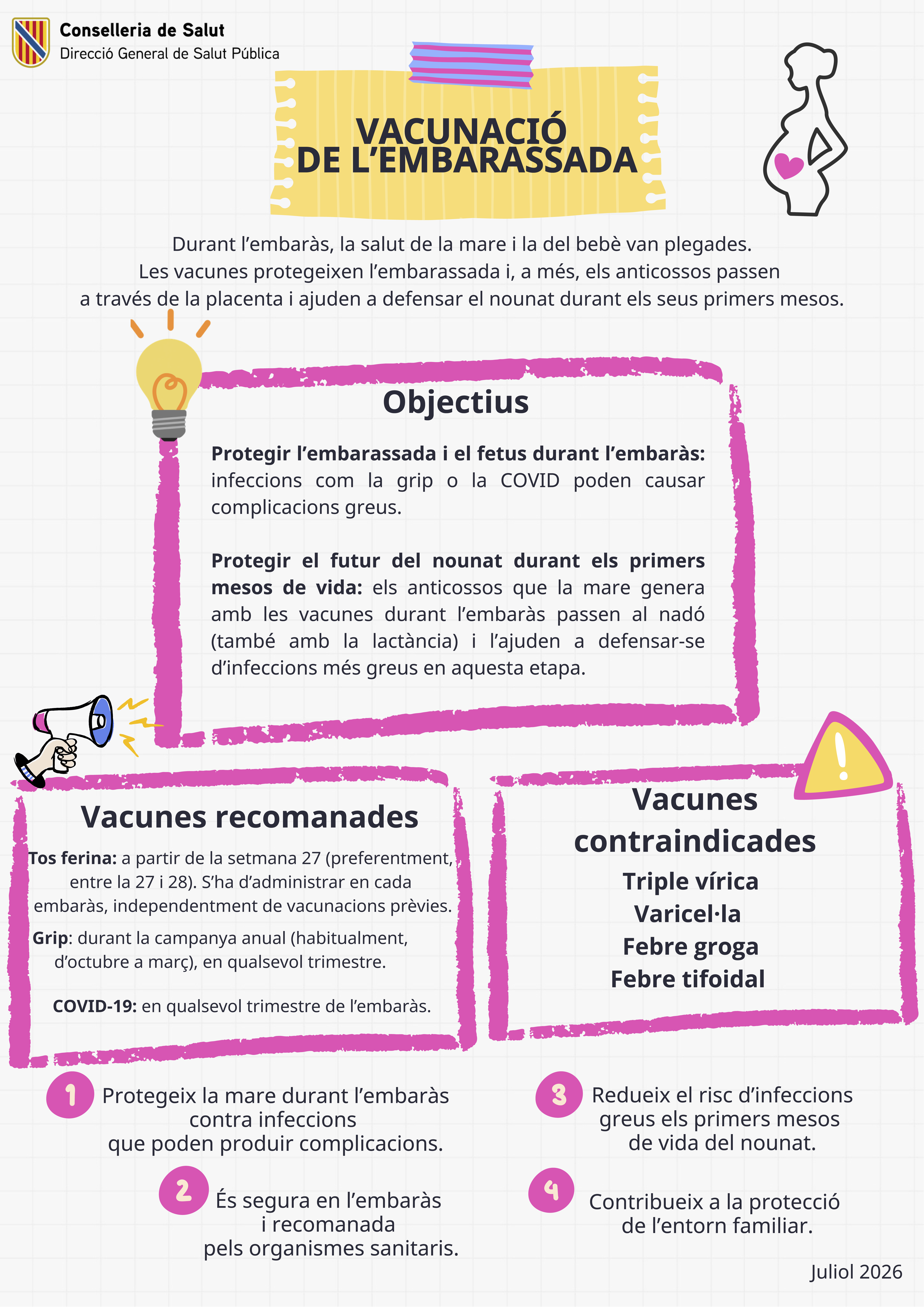 Imatge Calendari Vacunaci&oacute; en embarassades